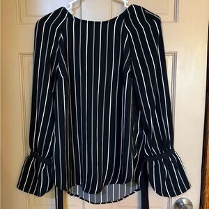 Black and White Striped Women's Top and Dress